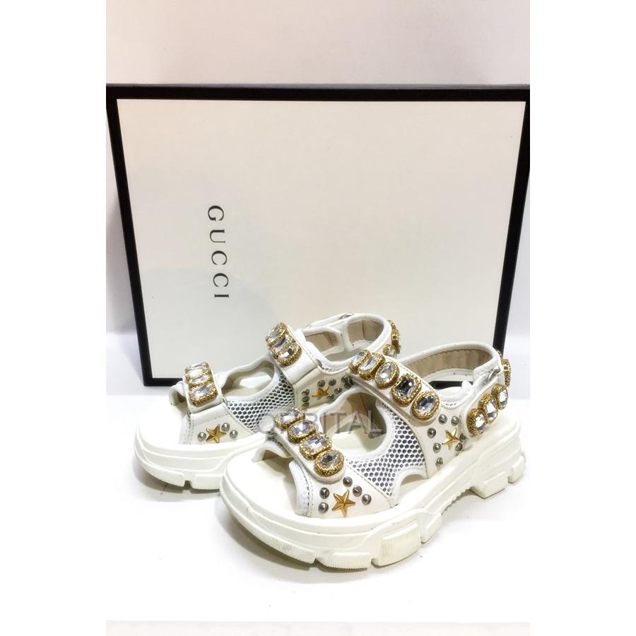 GG 代官山)GUCCI グッチ 557471 ビジュースタッズ メッシュ ストラップ  