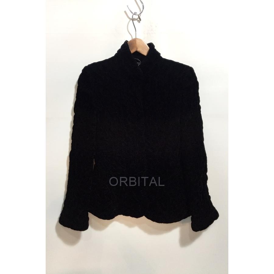 極美品　ジョルジオアルマーニ　ベロアジャケット　サイズ36 GIORGIO ARMANI 代官山)GIORGIO ジョルジオアルマーニ ギャザーベロア