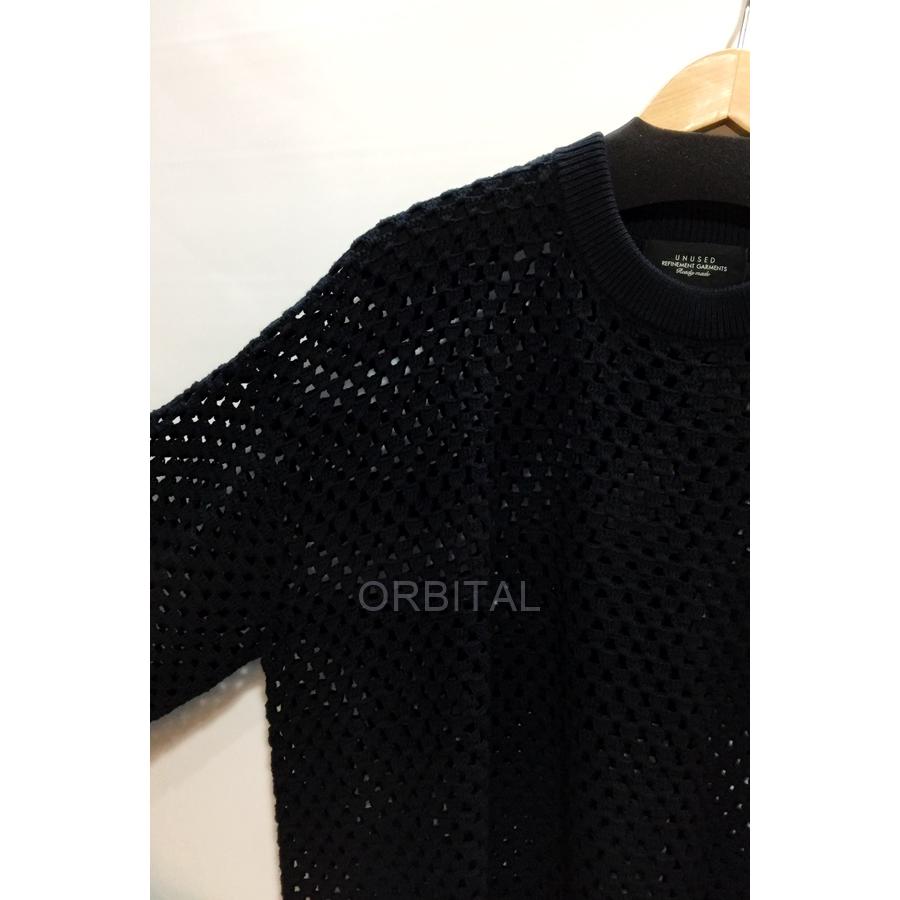 新品 UNUED アンユーズド シルク クルーネックニット ブラック 2