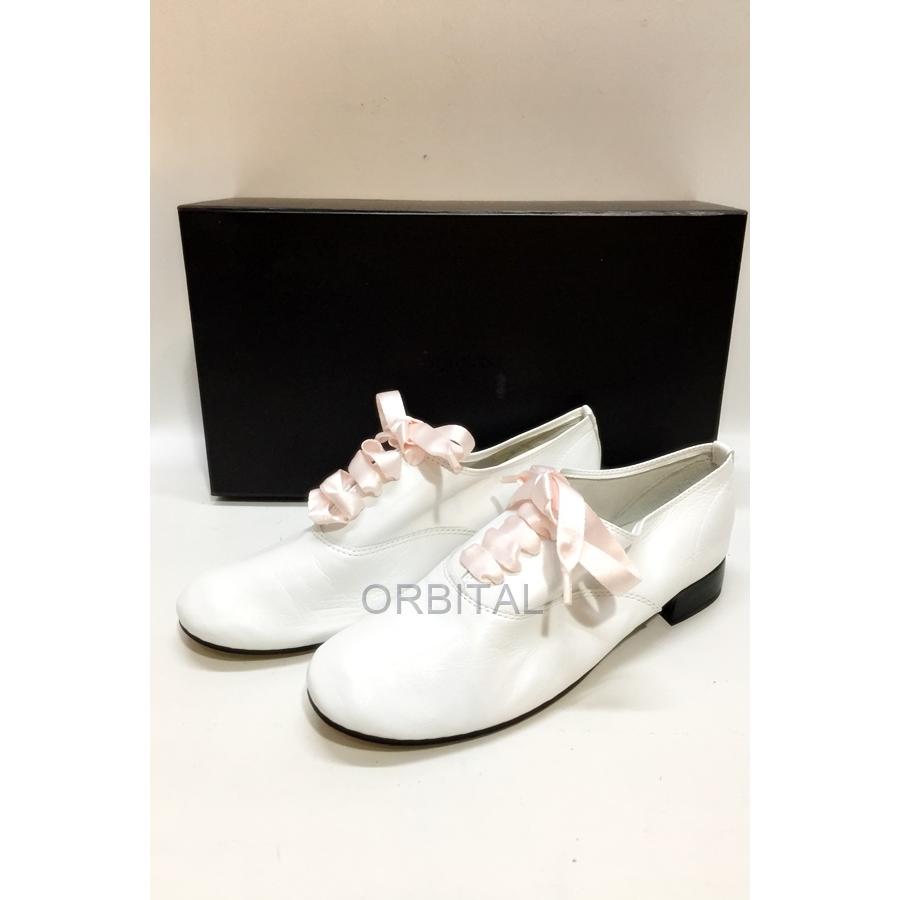 Repetto】ホワイトレザー レースアップシューズ 【公式通販】