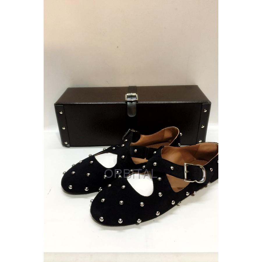 ALAIA（アライア） 代官山)ALAIA スタッドスエード クリスクロス