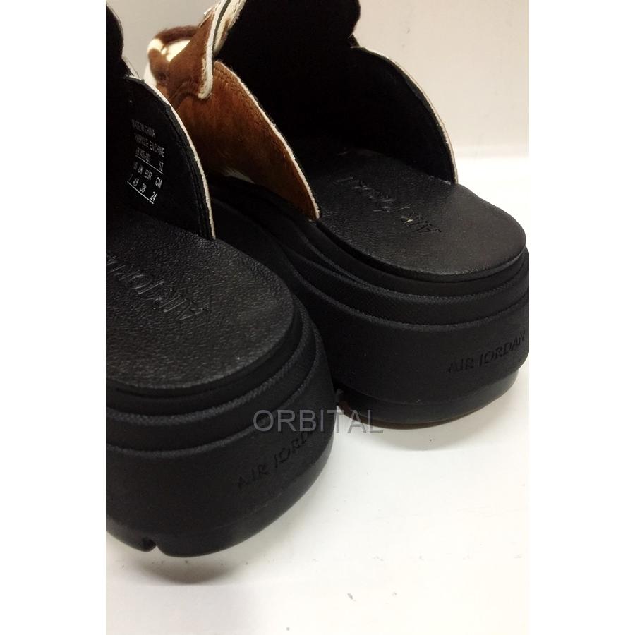 NIKE エア ジョーダン ミュール 23cm ブラウン Jordan ナイキ エアジョーダン ミュール ゴルフ バロック