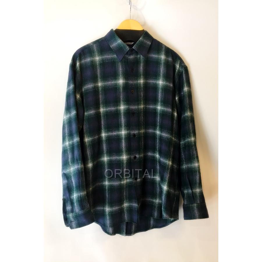 AURALEE（オーラリー） 代官山)AURALEE 25AW AIRY WOOL CHECK SHIRT