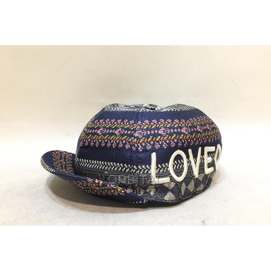 経堂) GUCCI グッチ LOVED ロゴ刺繍サイクルキャップ 帽子 国内正規  