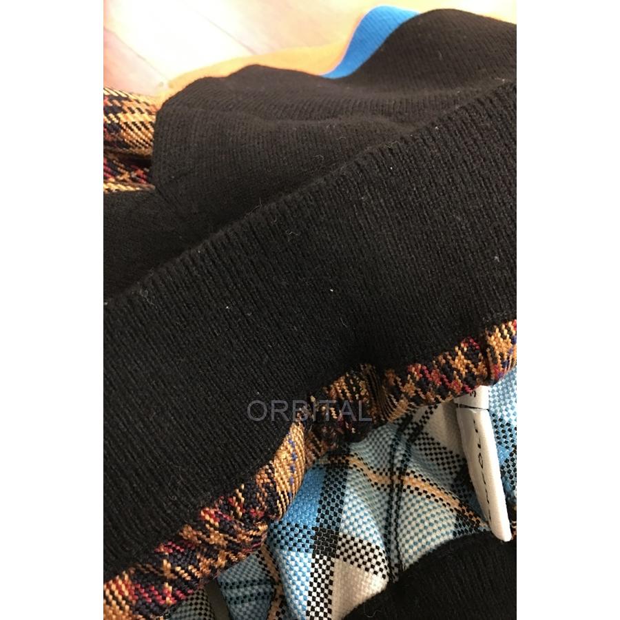 ENFOLD 経堂) エンフォルド 19AW チェック切替 リブニット スカート  