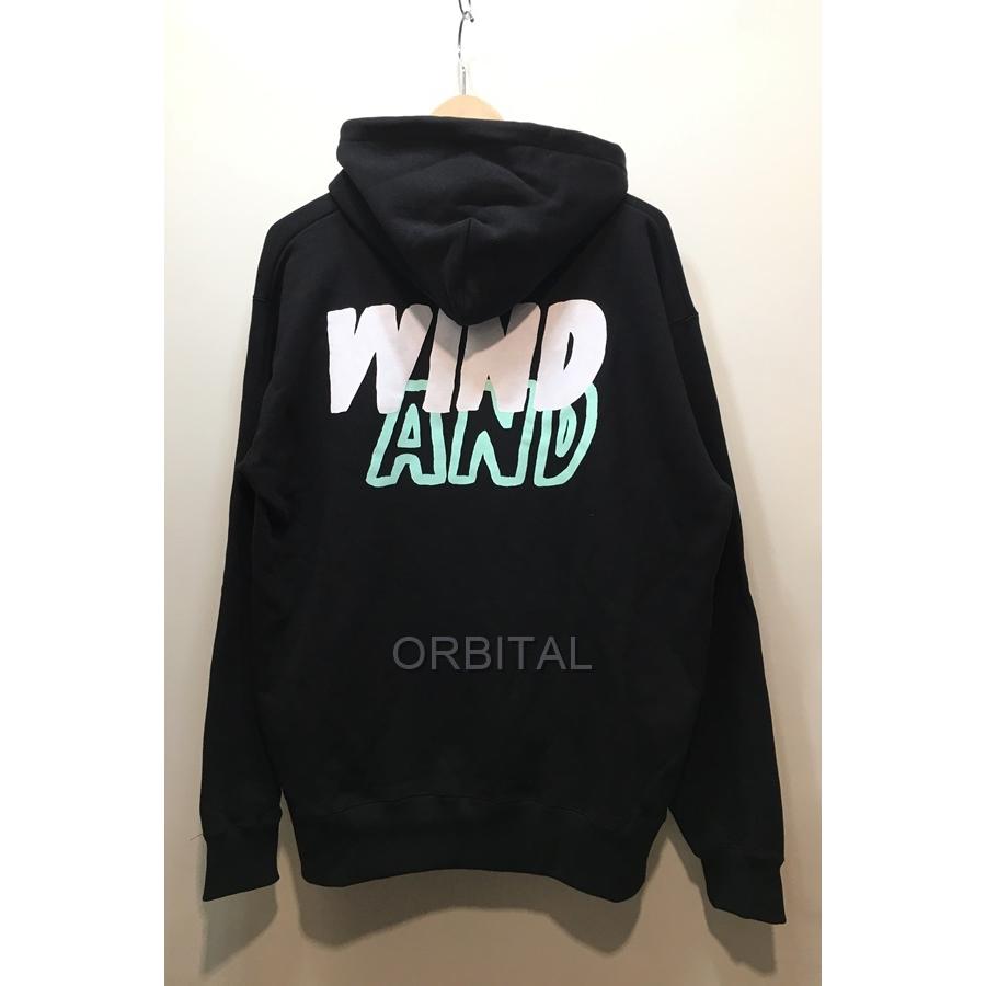 WIND AND SEA ウィンダンシー 21AW WDS-NJL-02 NAIJEL GRAPH ナイジェル グラフ コットン ロゴ パーカー ブラック系 M【中古】 ブランド 経堂) NAIJEL GRAPH × WIND AND SEA ナイジェルグラフ×ウィン