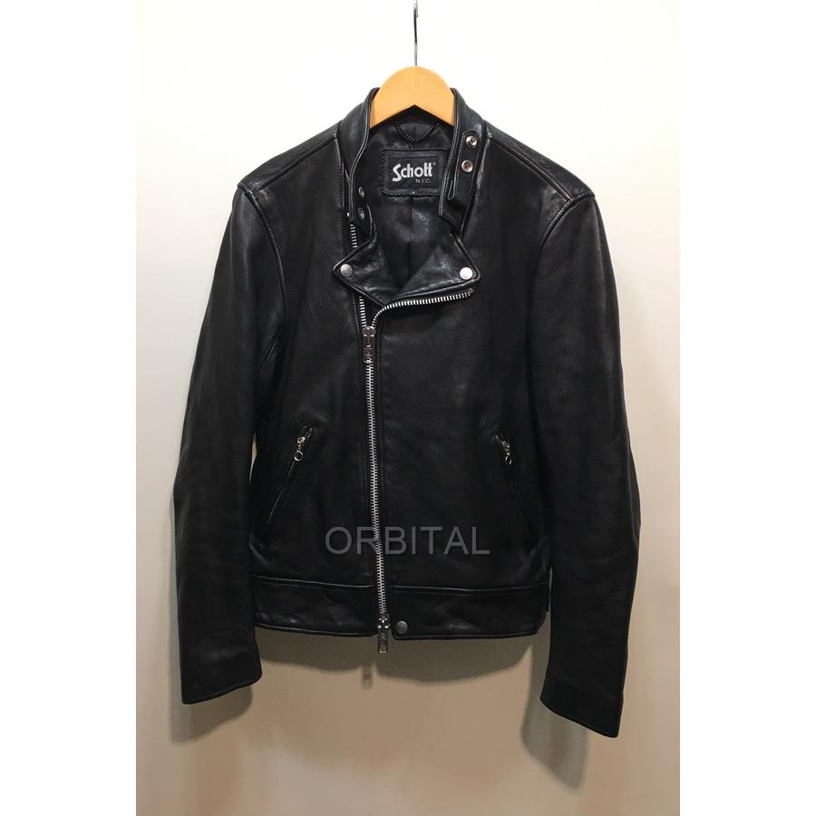 経堂) Schott ショット ダブルライダースジャケット セミダブル 革