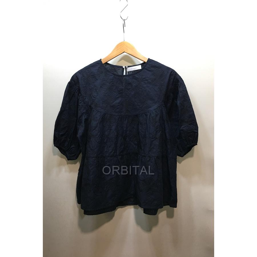 Merlette マーレット PARAISO 刺繍 半袖ブラウス XS uw0 経堂) Merlette マーレット PARAISO フラワー刺繍ブラウス R112E95L