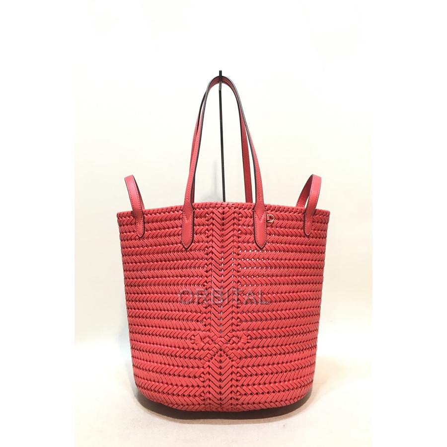 経堂) Anya Hindmarch アニヤハインドマーチ ニーソン 2WAY レザー  