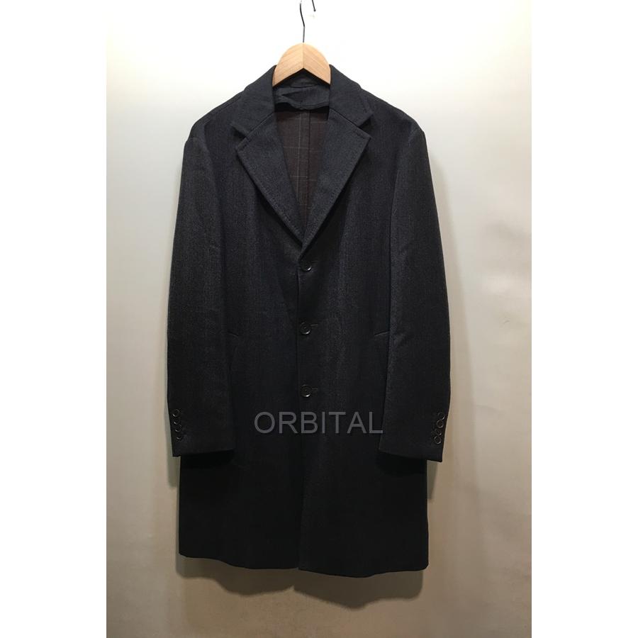 EIDOS チェスターコート　サイズ46 ベルト付きダブルチェスターコート【ウール混】【ロング丈】 (ACC4130