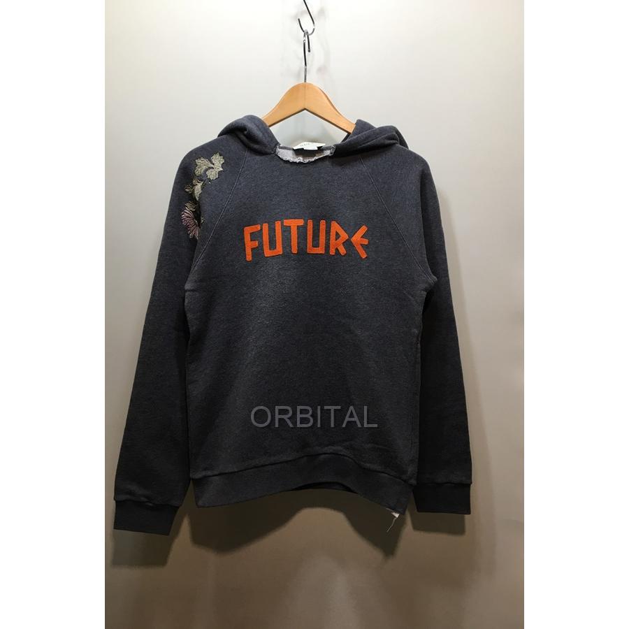 ブランド 経堂) GUCCI グッチ 和柄刺繍 恋 スウェットパーカー FUTURE