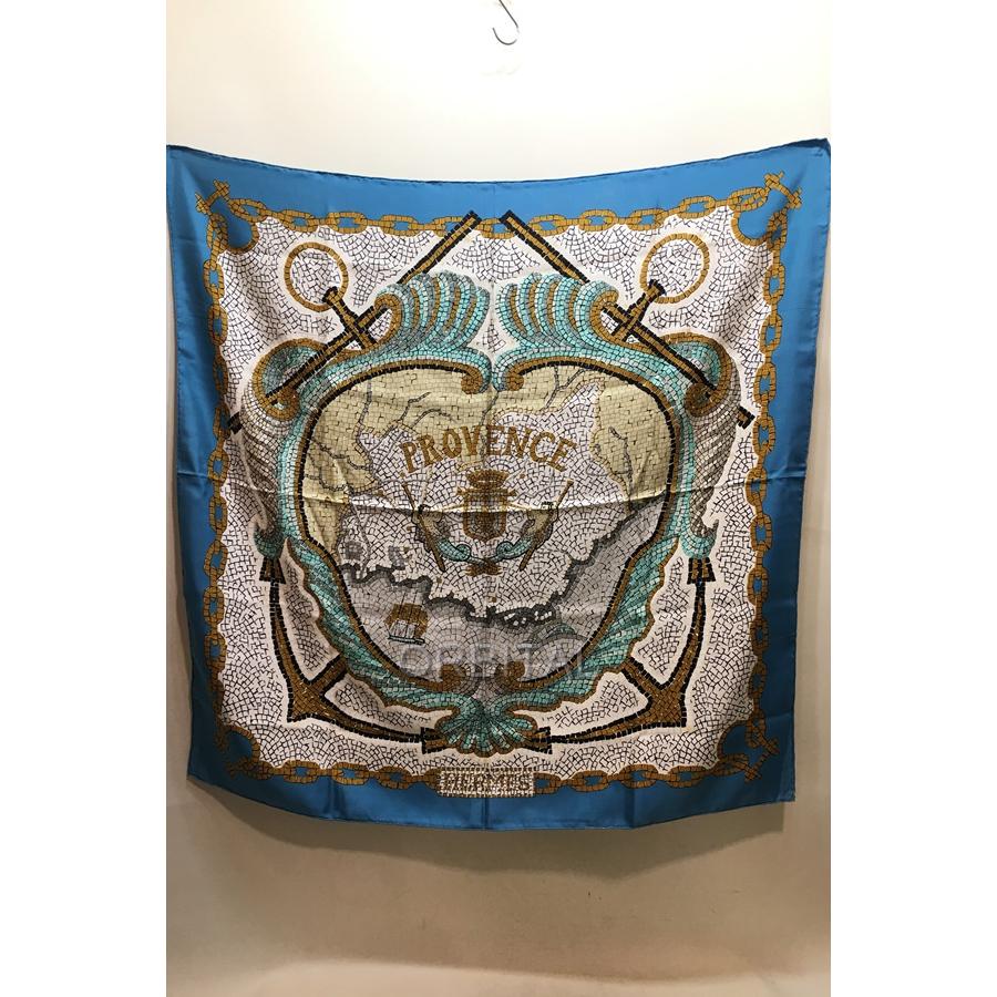 ブランド 経堂) Hermes エルメス PROVENCE プロヴァンスの花束 カレ90