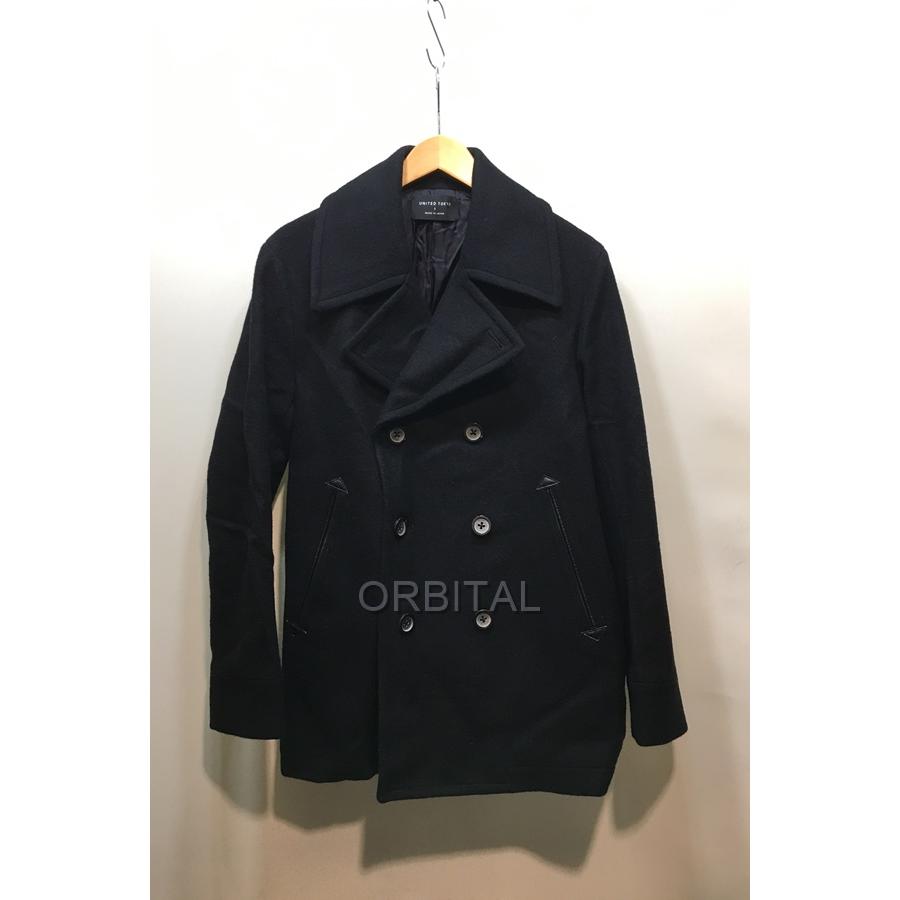【12/21まで値下げ】UNITED TOKYO ブラックミドル丈ダッフルコート ブランド 経堂) UNITED TOKYO ユナイテッドトウキョウ ダブルPコート