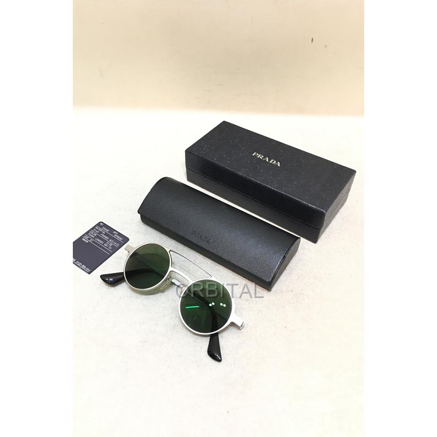 PRADA（プラダ） 経堂) ラウンド サングラス イタリア製 ケース付