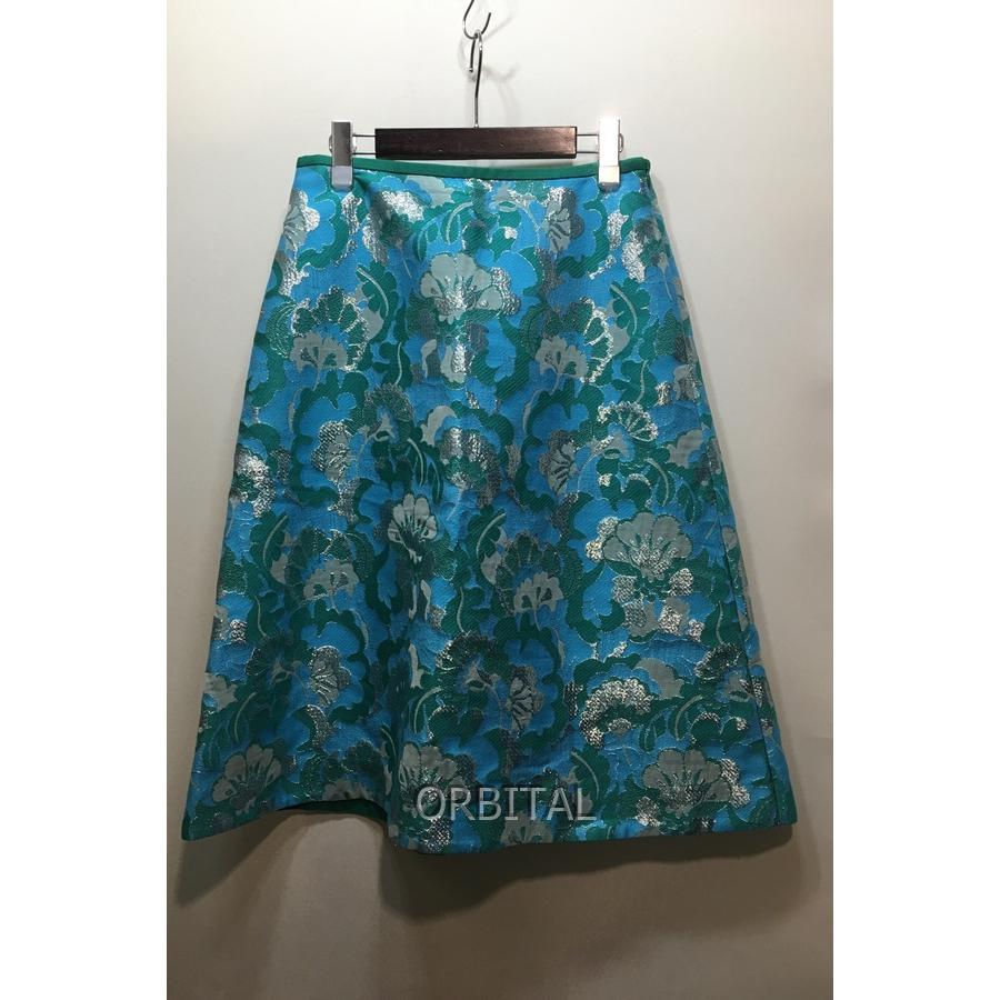 経堂) DRAWER ドゥロワー ラメジャガード フレアスカート 6524-299  