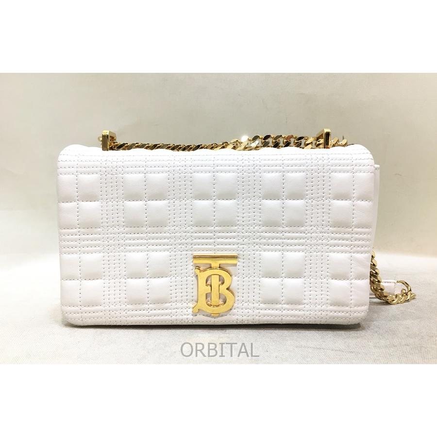 BURBERRY バーバリー　キルティングショルダーバッグ ホワイト BURBERRY バーバリー キルティングショルダーバッグ ホワイト