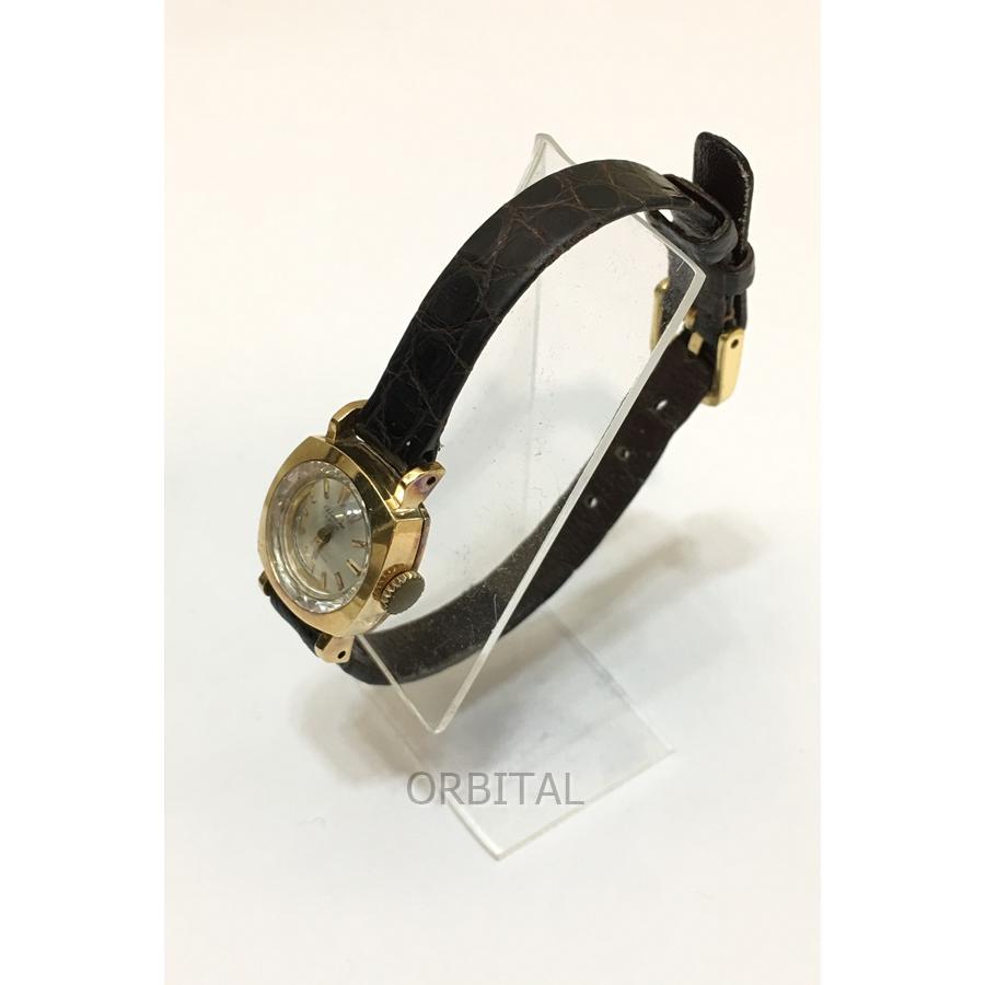 セイコー SOLAR DIASHOCK 589 K18 手巻き アンティーク SEIKO（セイコー） ソーラー K18 手巻 レディース 750 YG アンティーク