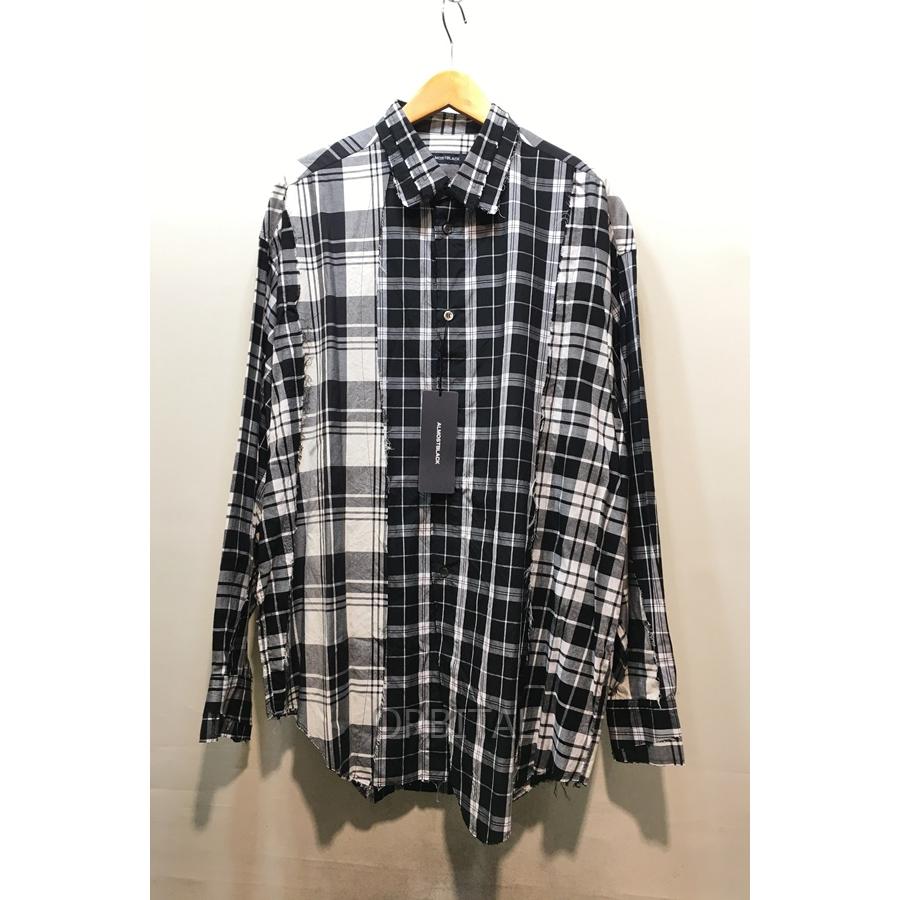 経堂) オールモストブラック ALMOSTBLACK 20SS未使用 解体シャツ 