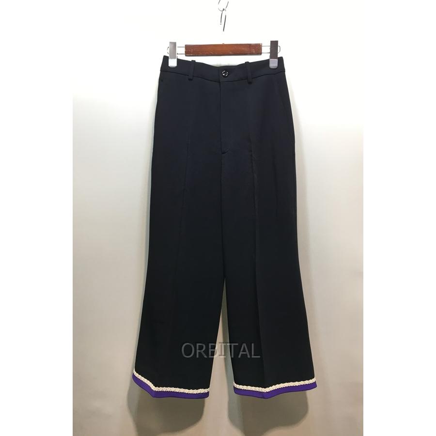 経堂) グッチ GUCCI 19AW レーヨンクロップドワイドスラックス 38 