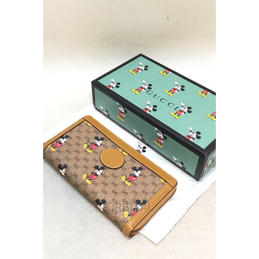 経堂) グッチ ディズニー GUCCI Disney ジップアラウンド ウォレット 602532 インターロッキングG 長財布 ミッキー