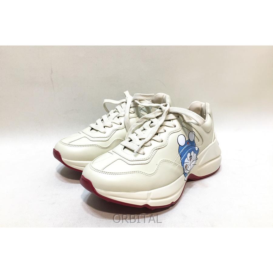 GUCCI xドラえもん 厚底スニーカー クリーム色 GUCCI xドラえもん 厚底スニーカー クリーム色