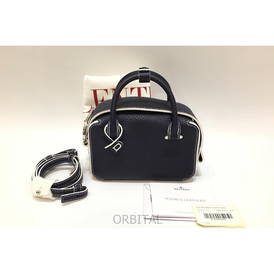 美品デルヴォー　クールボックスナノ　ブラック DELVAUX（デルヴォー） ショルダーバッグ Cool Box Nano クール