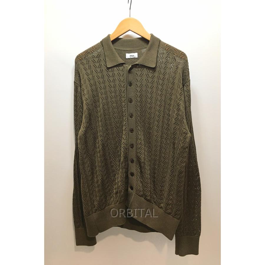 経堂) ALLEGE アレッジ 22SS Openwork Cardigan オープンワーク