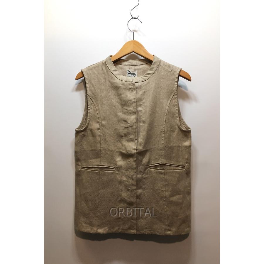 経堂) HOWIE Clothing ハウイ 23SS未使用 リネンベスト ベージュ 定価