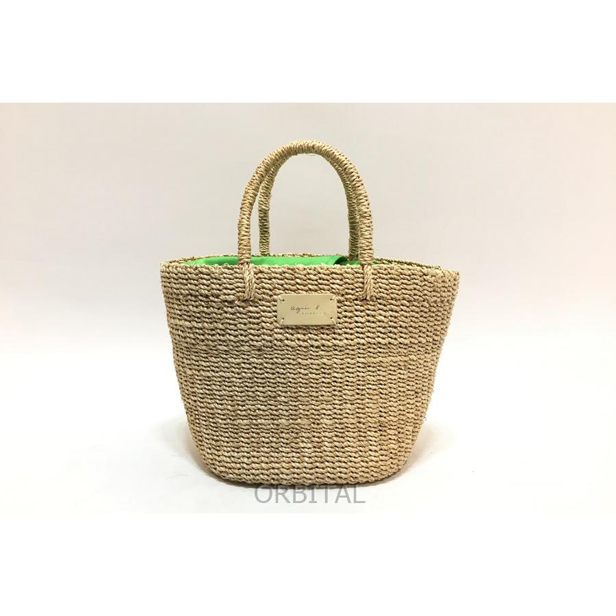経堂) agnes b. アニエスベー かごバッグ ハンドバッグ ミニバッグ S