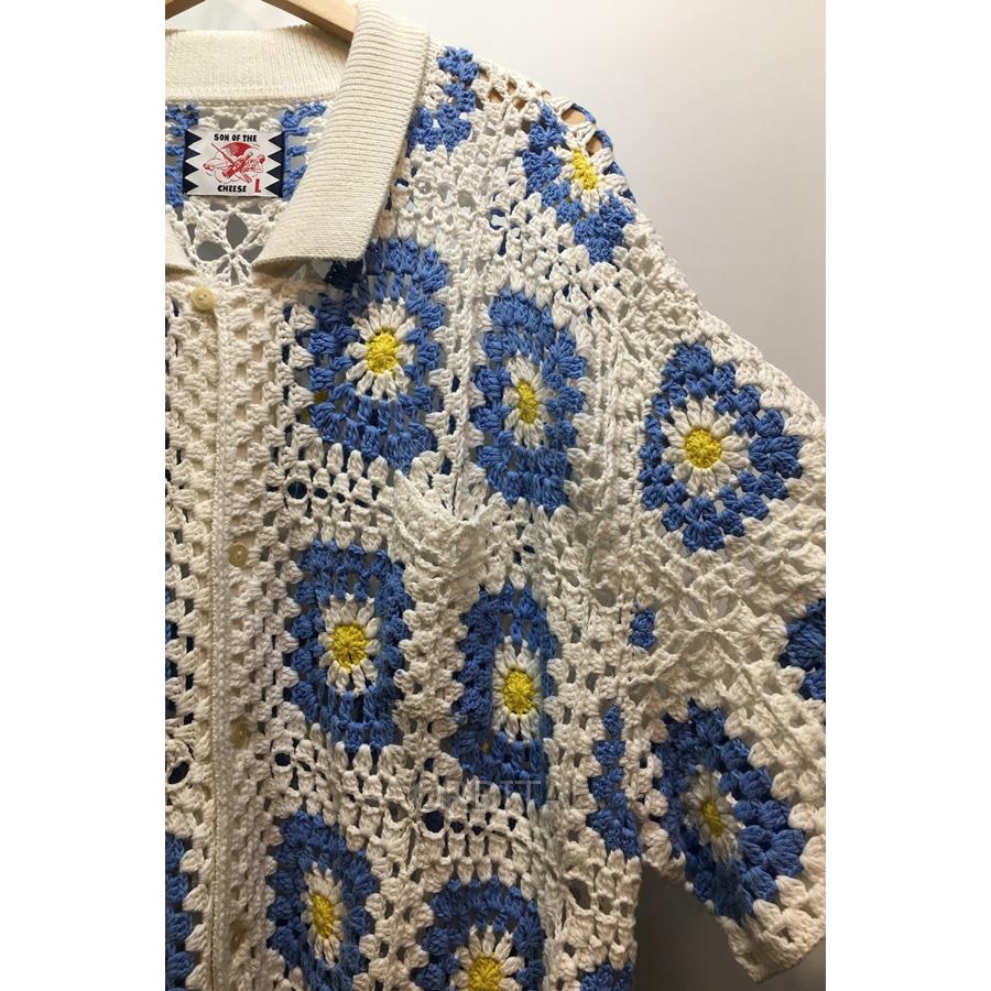 経堂) SON OF THE CHEESE サノバチーズ Flower Knit Shirt