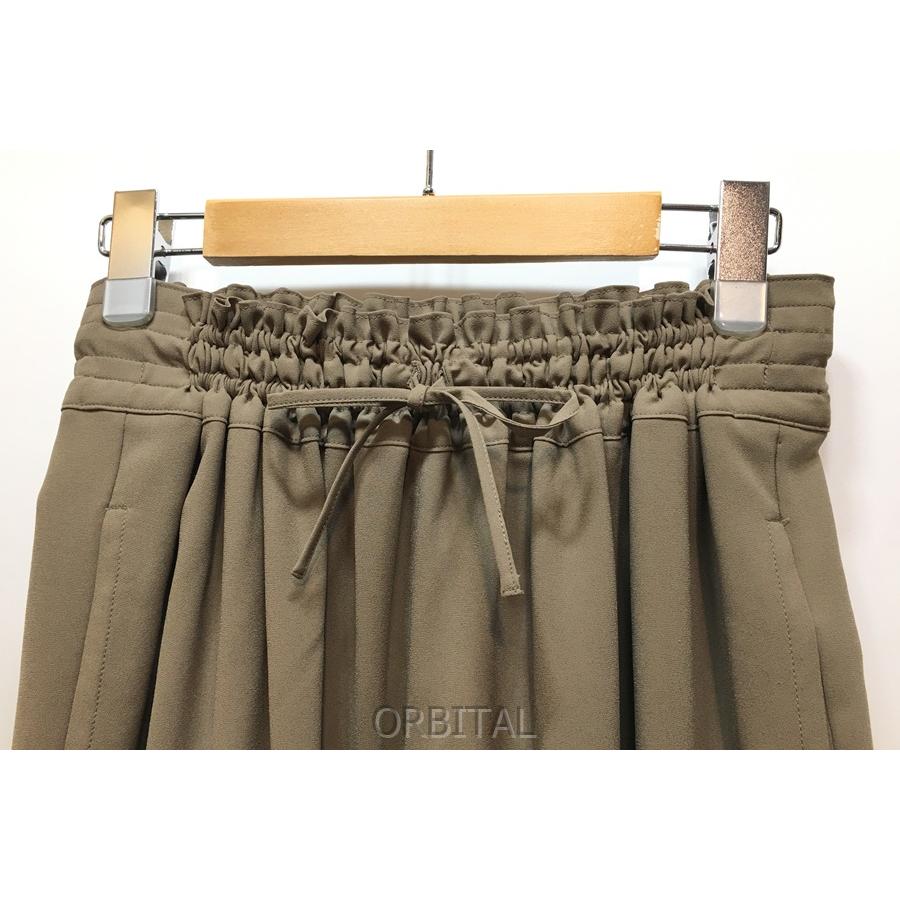 新品エンフォルド ミドルジョーゼットゴムテーパードパンツ36