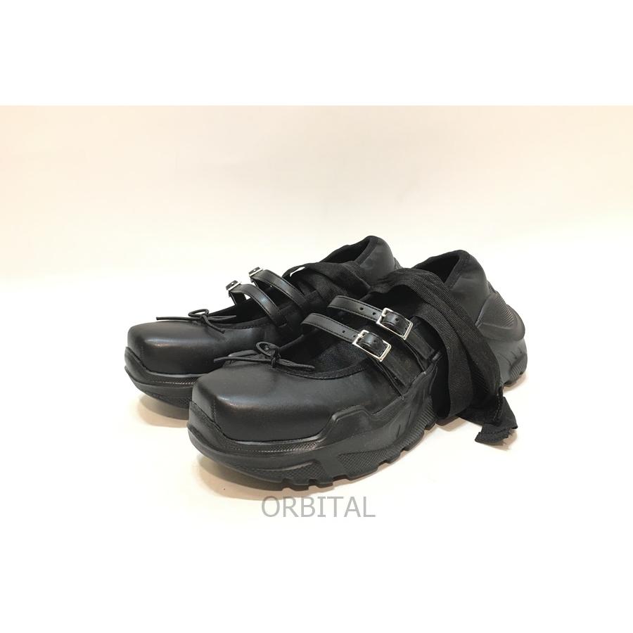 経堂) アキコアオキ AKIKOAOKI Giselle-faux leather スクエアトゥ 