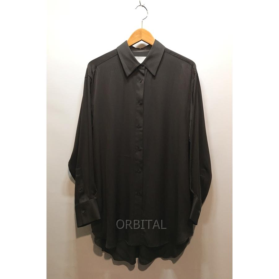 経堂) DEPAREILLE デパリエ シルクサテンブラウス ブラウン レディース  