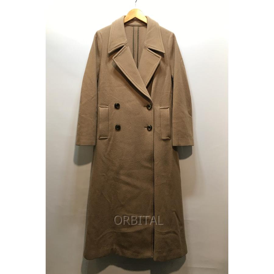 経堂) AMERI アメリヴィンテージ ウールダブルロングコート ベージュ
