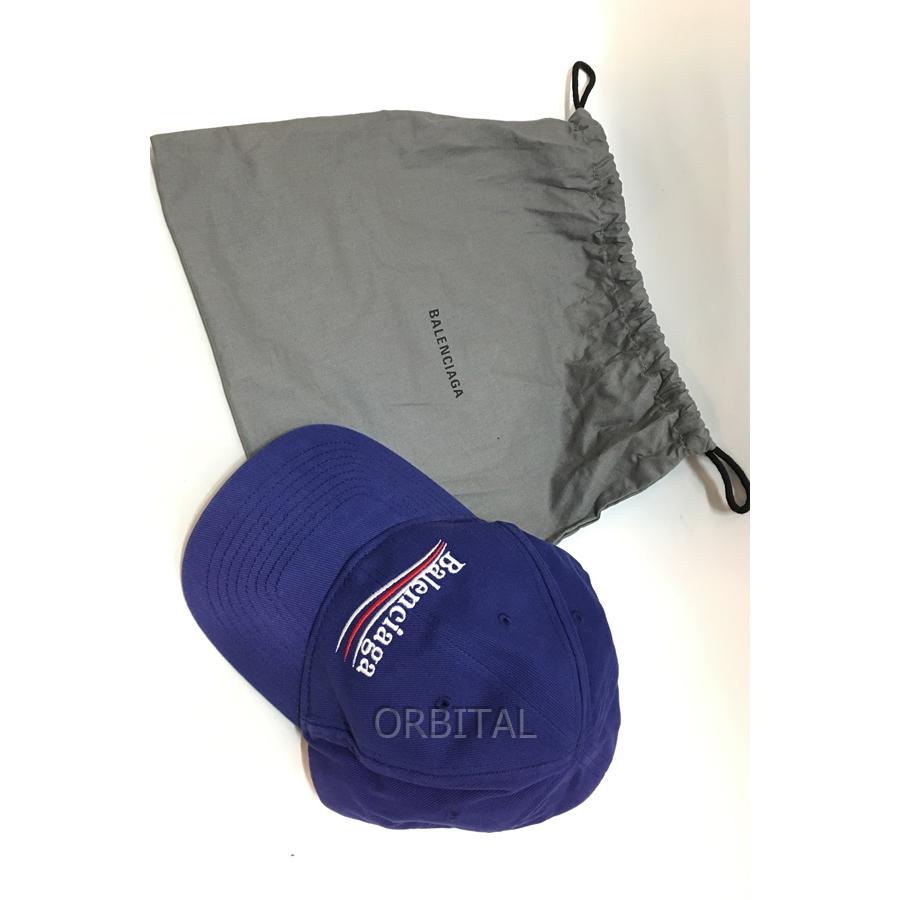 経堂) Balenciaga バレンシアガ ウェーブロゴ ボールキャップ ブルー 