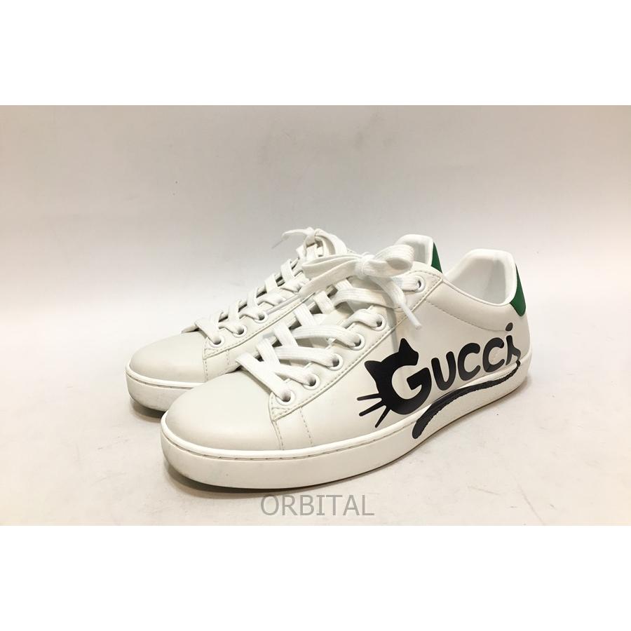 経堂)GUCCI グッチ Ace Kitten Logo キトゥンロゴ スニーカー 659912