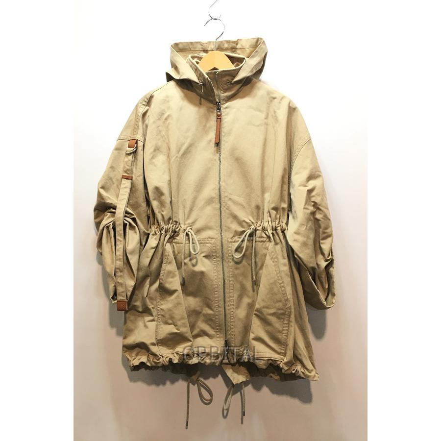 経堂) ロエベ LOEWE フーデッド ミリタリー パーカー サイズ32 
