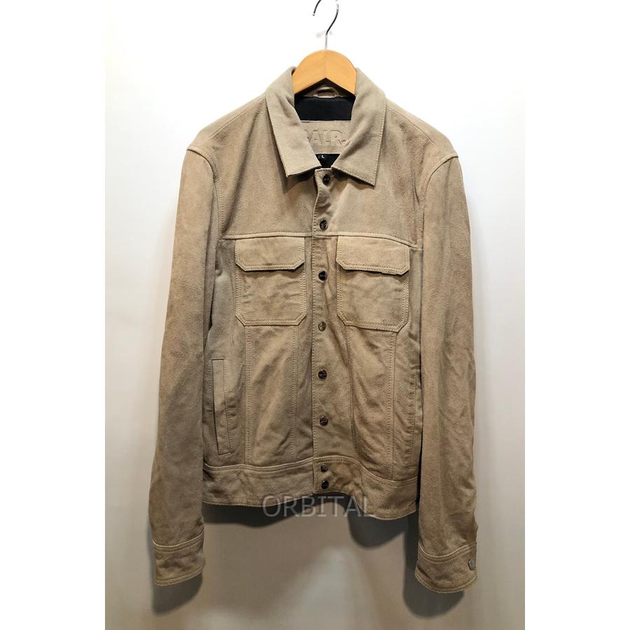 BALR. LEATHER TRUCKER JACKET