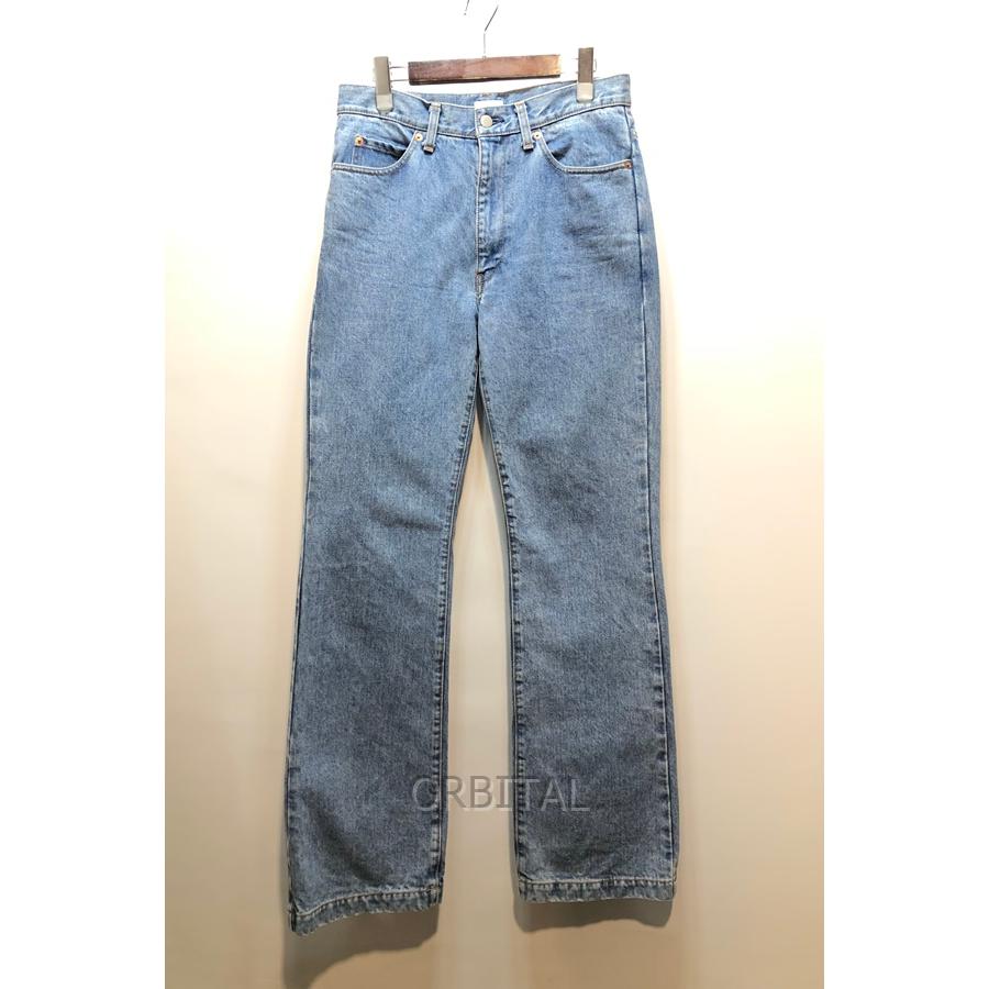 ALLEGE（アレッジ） 経堂) セミフレア デニムパンツ サイズ2 ブルー