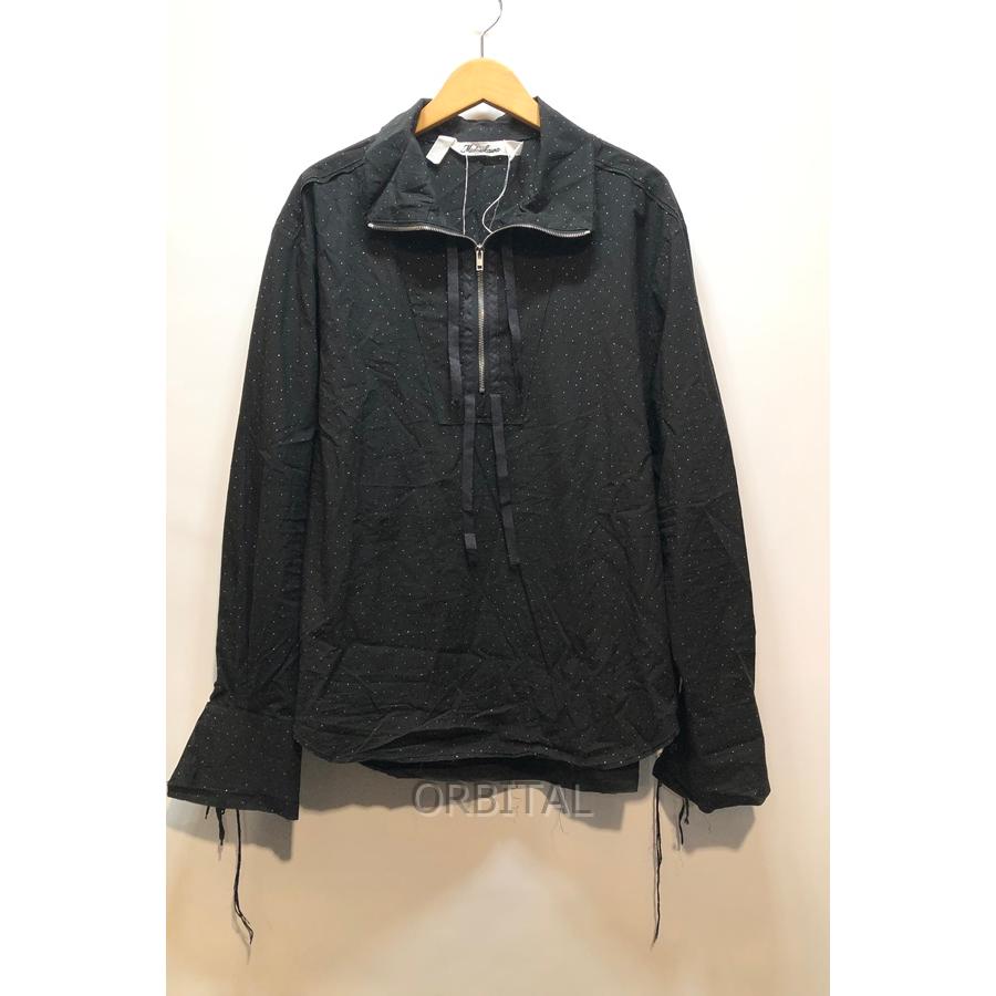 経堂) ミドリカワ midorikawa ドット柄 ハーフジップシャツ MID18AW