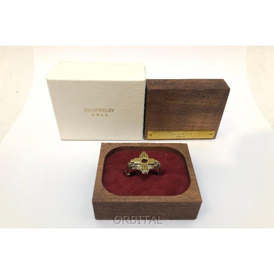 経堂) 203JEWELRY 203ジュエリー Zia リング シルバー925 真鍮 経堂) 203JEWELRY 203ジュエリー Zia リング シルバー925 真鍮