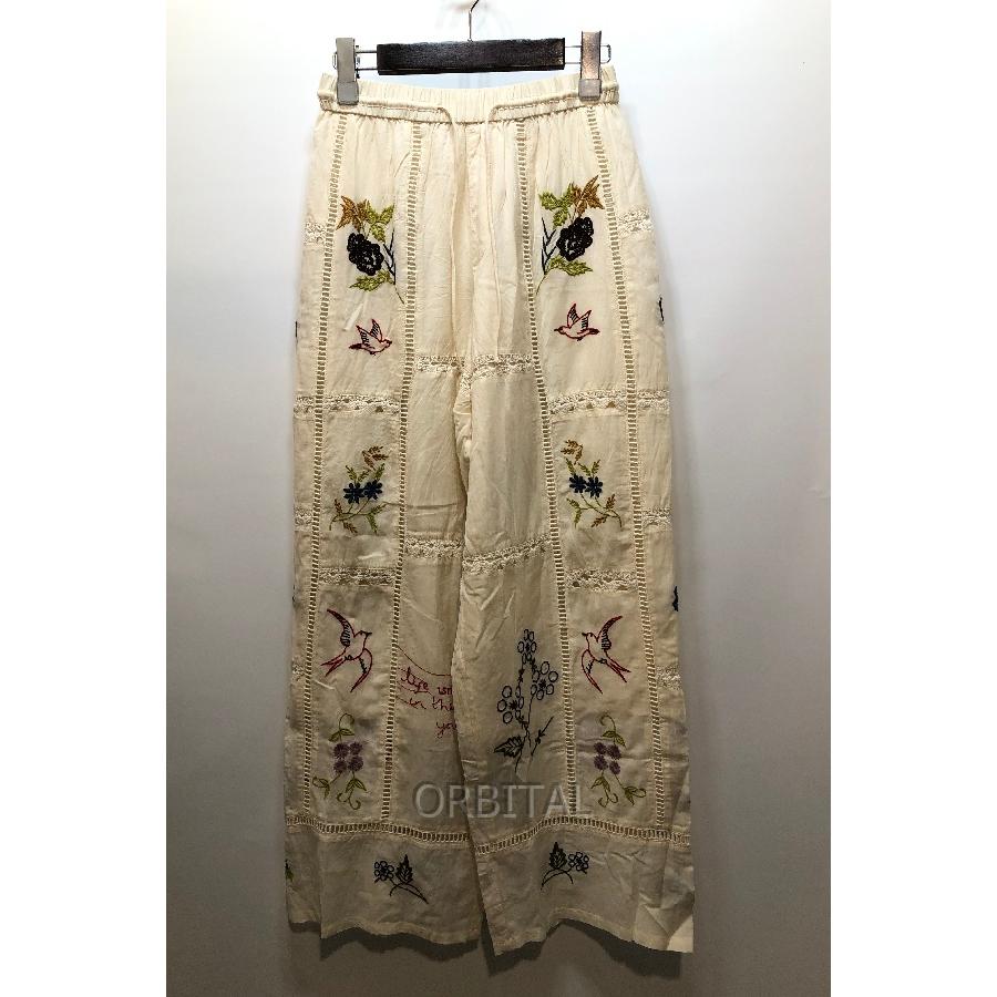 経堂) トゥデイフル TODAYFUL Embroidery Patchwork Trousers 経堂) トゥデイフル TODAYFUL Embroidery Patchwork Trousers