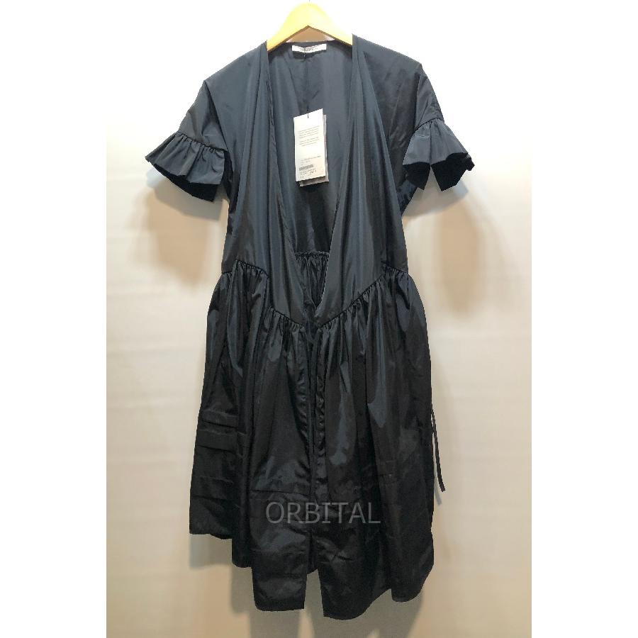 新品未使用　セシリーバンセン　PRISCA DRESS ワンピース　黒　S 経堂) セシリーバンセン PRISCA DRESS ラップフロント ティアード