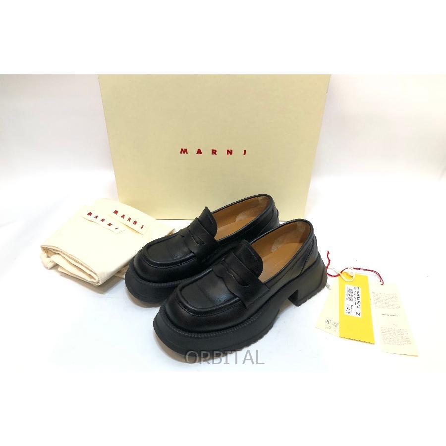Marni】スクエアトゥ バイカラーローファー （MARNI 経堂
