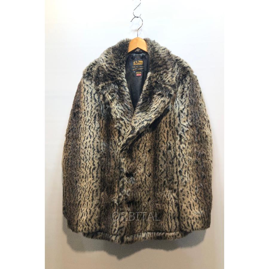 経堂) シュプリーム Supreme US 740N PEA JACKET 17AW レオパード