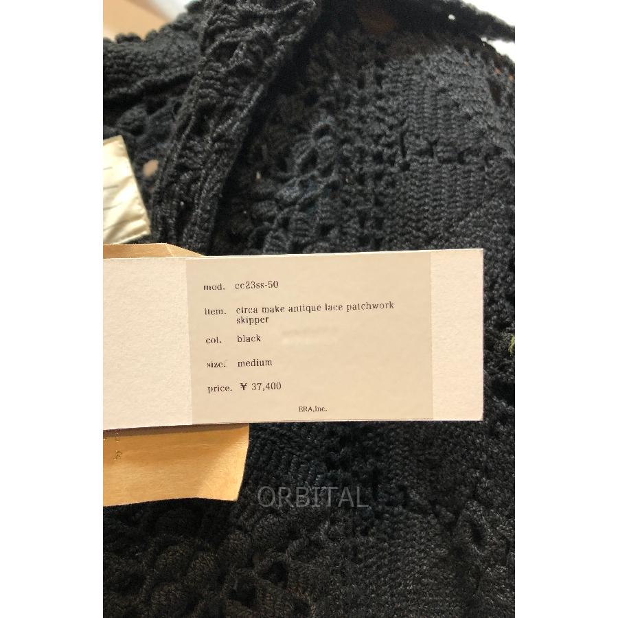 77circaブラック レースパッチワーク 長袖トップス 77circaブラック レースパッチワーク 長袖トップス