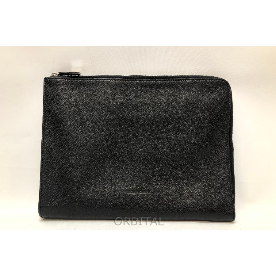 Dior HOMME 経堂) ディオールオム homme レザー クラッチバッグ L字