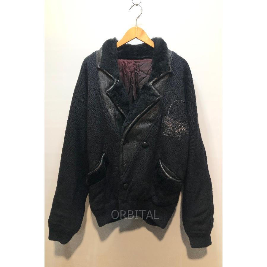 経堂) i cortigiani コルティジャーニ 80〜90s レザーウール切替