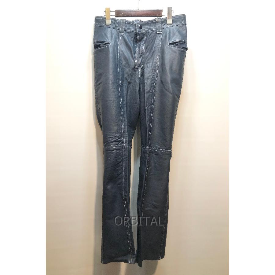 経堂) ミドリカワ Midorikawa リバーシブル レザー パンツ REVERSIBLE