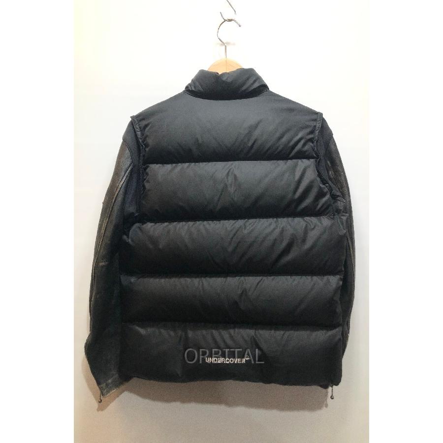 UNDERCOVER（アンダーカバー） 経堂) レザースリーブ ダウンジャケット